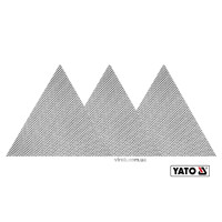 Сітка абразивна, тверда, трикутна, на липучці, до шліфмашини YATO : G220, l= 280 мм, 3 шт (DW)
