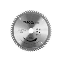 Диск пиляльний победітовий по дереву YATO: 160x20x2.2x1.5 мм, 60 зубців, R.P.M до 9500 1/хв [25/50]