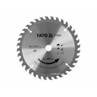 Диск пильный победитовый по дереву YATO: 165x16x2.2x1.5 мм, 36 зубцов, R.P.M до 9500 1/мин [25/50]