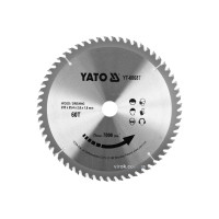 Диск пиляльний победітовий по дереву YATO: 235x25.4x2.8x1.8мм, 60 зубців, R.P.M до 7000 1/хв [10/20]