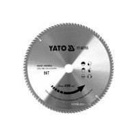 Диск пильный победитовый по дереву YATO: 315x30x3.2x2.2 мм, 96 зубцов, R.P.M до 4900 1/мин [10]