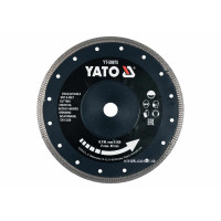Диск відрізний алмазний по гресу, склу, кераміці YATO Ø=230x2x10x22.2 мм, в мокрому і сухому режимі