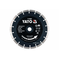 Диск відрізний алмазний по каменю і бетону YATO Ø=230x2.2x10x22.2 мм, в мокрому і сухому режимі [25]