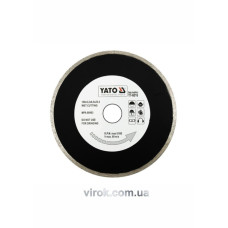 Диск алмазний суцільний YATO : Ø= 180x8,0x25,4 мм. H= 2,2 мм до (79260) [15/60]