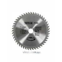 Диск пильный победитовый по дереву YATO: 160x20x2.8x2.0 мм, 48 зубцов, R.P.M до 9500 1/мин [25/50]