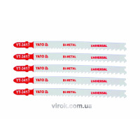 Полотно для электролобзика YATO : 10-5TPI, L= 130 мм, Уп. 5 Шт. [25/250]