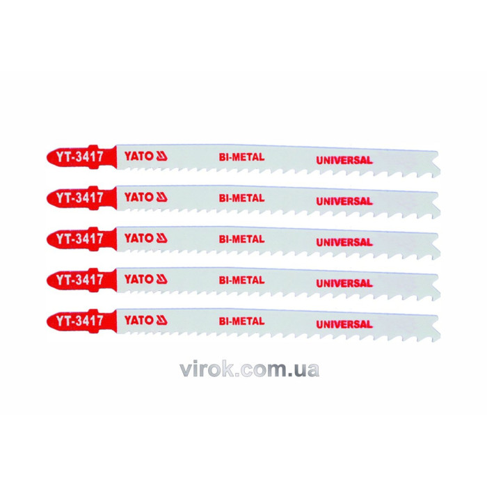Полотно для електролобзика(метал) YATO : 10-5TPI, L= 130 мм, Уп. 5 Шт. [25/250]