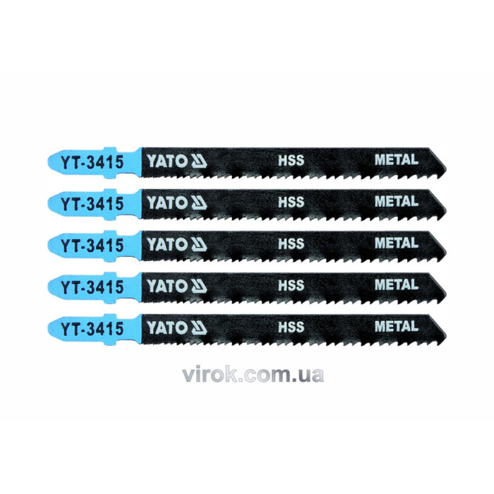 Полотно для електролобзика(метал) YATO : 24-10TPI, L= 100 мм, Уп. 5 Шт. [25/250]