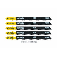 Полотно для електролобзика(дерево) YATO : 10TPI, L= 100 мм. Уп. 5 Шт. [50/250]