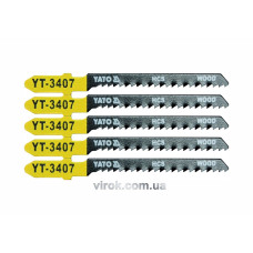 Полотно для електролобзика(дерево) YATO : 13TPI, L= 75 мм. Уп. 5 Шт. [50/250]