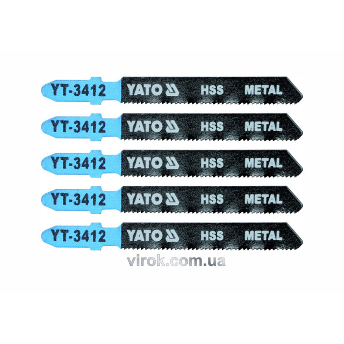 Полотно для електролобзика(метал) YATO : 21TPI, L= 75 мм, Уп. 5 Шт. [25/250]