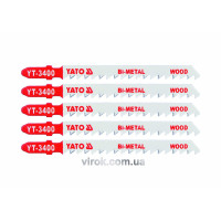 Полотно для електролобзика YATO BI-METAL (дерево) , 6TPI , l=100м, набір 5пр. [50/250]