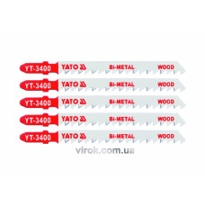 Полотно для електролобзика YATO BI-METAL (дерево) , 6TPI , l=100м, набір 5пр. [50/250]