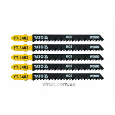Полотно для електролобзика (дерево) YATO : 8TPI, L= 100 мм. Уп. 5 Шт. [50/250]