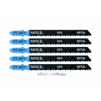 Полотно для электролобзика YATO : 8TPI, L= 100 мм, Уп. 5 Шт. [25/250]