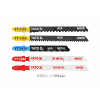 Полотно для електролобзика YATO "MIX" : L=75-100 мм. Набір 5 Од. [25/250]