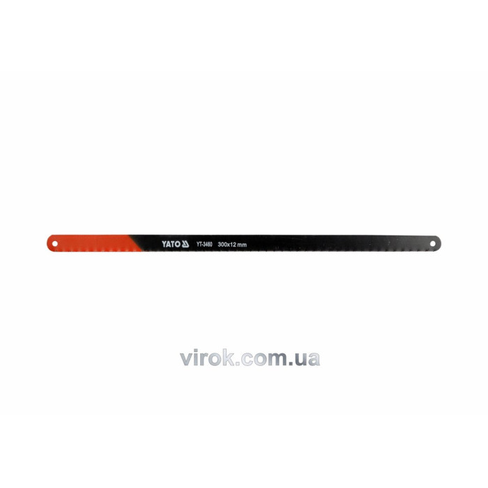 Полотно по металу YATO : 24 з/1", L= 300 мм, h=12 мм, Уп. 5 Шт. [10/200]