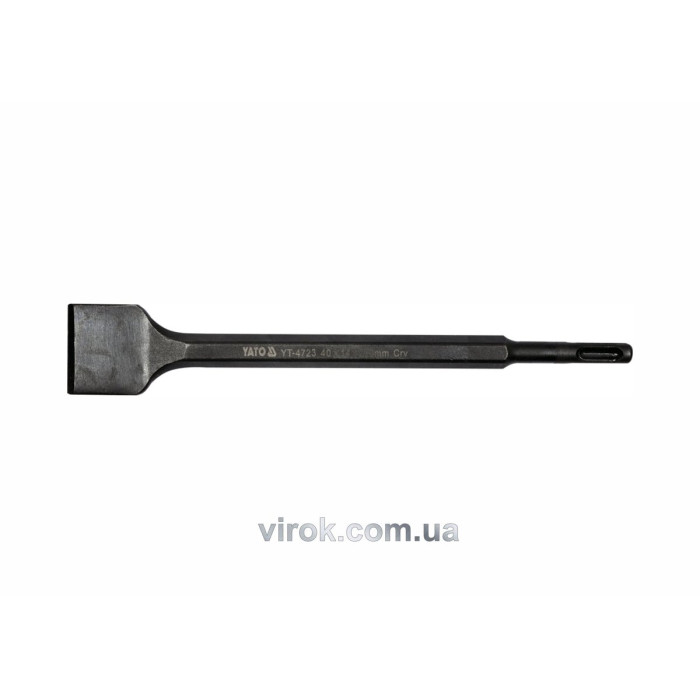 Зубило "лопатка" YATO: SDS+, 40х14 x 250 мм. CrV [6/48]