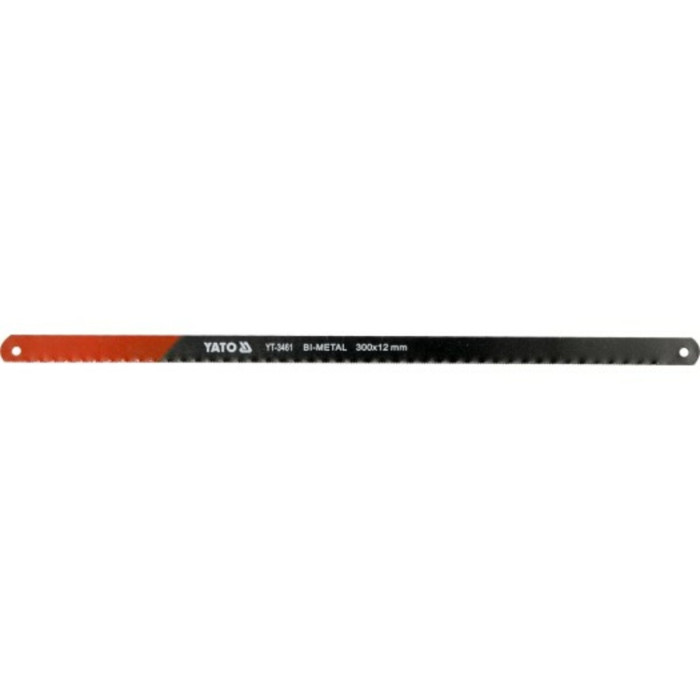 Полотно по металу YATO: l = 300х 12х 0,65 мм, BIMETAL, упк. 2шт. [20/500]