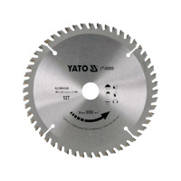 Диск пильный по алюминию YATO, Ø= 160/20 мм, 52 зубца, t= 1,5 мм [25/50]