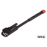 Ключ трубний телескопічний YATO : L= 400-550 мм (16"/18"/20"/22"), макс. Ø80 мм, CrMo 55-60 HRC(DW)