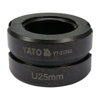 Насадка для пресс-клещей YT-21735 YATO: U 25 мм [50]