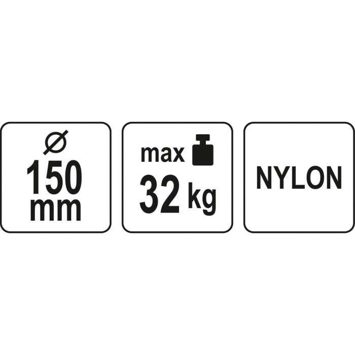 Присоска вакуумна YATO: чашка Ø= 152 мм, m= 32 кг [24]