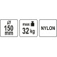 Присоска вакуумна YATO: чашка Ø= 152 мм, m= 32 кг [24]