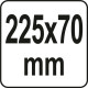 Пістолет для нанесення густих мас YATO: L= 225 мм, W= 70 мм [6]