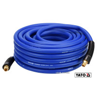 Шланг пневматичний гібридний (ПВХ+БНК) YATO: Ø12.5мм x 20м, Ø=3/8", тиск ≤ 2 MPa, різьбов. з'єдн.[5]
