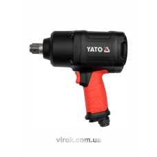 Гайковерт ударний пневматичний YATO : квадрат 3/4", F=1630 Nm, 5500 об./хв, повітря-198 л/хв [6]