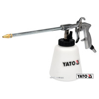 Пістолет пневматичний для утворення піни YATO : бак- 1 л, сопло- 220 мм, 113 л/хв, 0.62 МПа [10]