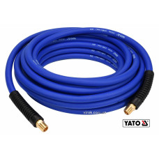 Шланг пневматичний гібридний (ПВХ+БНК) YATO: Ø6.5 мм x10 м, Ø=1/4", тиск ≤ 2 MPa, різьбов з'єдн.[10]