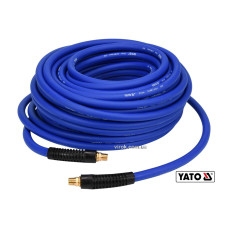 Шланг пневматичний гібридний (ПВХ+БНК) YATO: Ø8.0 мм x30м, Ø=1/4", тиск ≤ 2 MPa, різьбов. з'єдн.(DW)