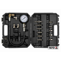 Компресометр для дизельних двигунів YATO : 7 МПа, з спорядженням, 19 шт + кейс [10]