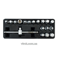 Ключі для зливної пробки YATO на кв. 3/8", кпл. Набір 18 шт., h= 10 мм  [10]