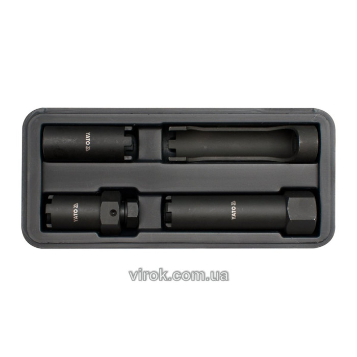 Ключі шипові для форсунок YATO, з квадр. 1/2", Набір 4 шт.  [8]
