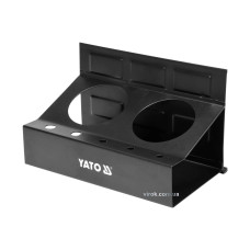 Полиця магнітна YATO з 2 велими і 5 малими отворами, 215 x 120 x 130 мм [10]