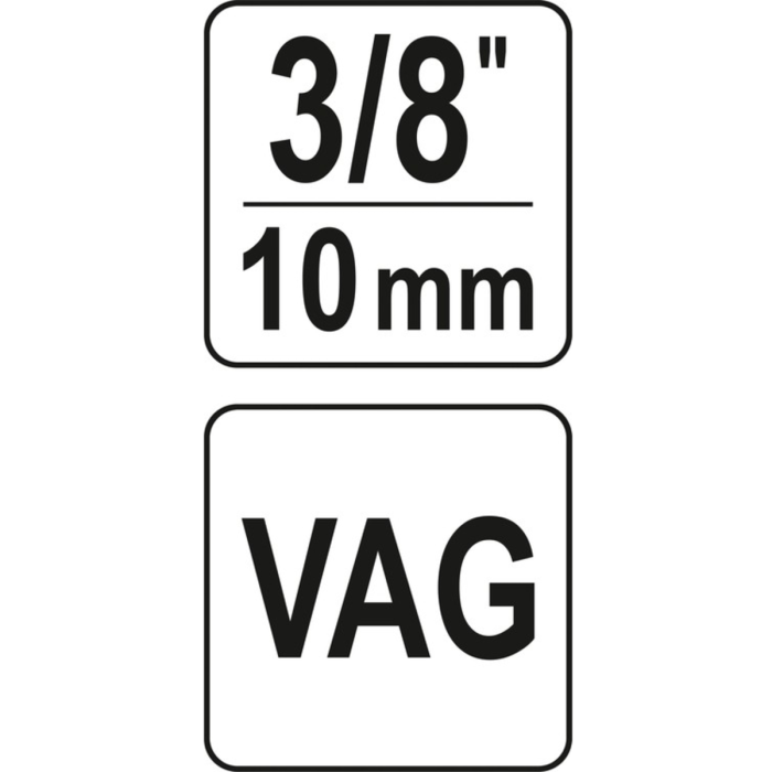 Насадка для регулювання фаз розпод. вала YATO у авто VAG з квадратом- 3/8"(DW)
