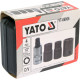 Головки 5-гранні для гальмівних супортів авто YATO: квадр-1/2", 12.5, 14, 19 мм біта-1мм, 4 шт [20]
