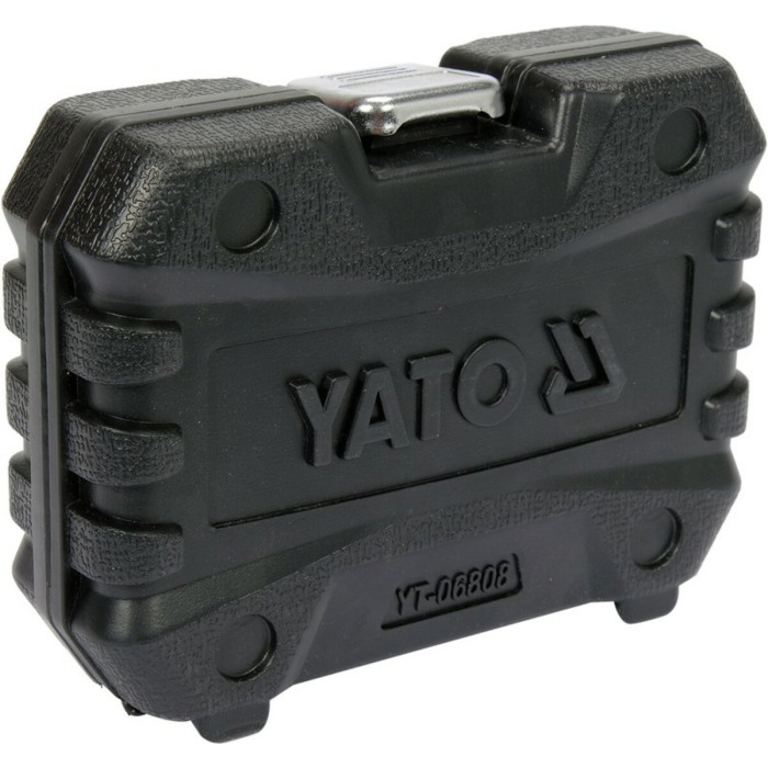 Насадки 6-гранні для гальмівних супортів авто YATO: квадр- 3/8", 1/2", 7- 22 мм, 11 шт [20]
