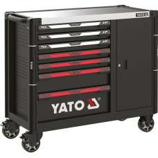 Шкаф-тележка для инструментов YATO с 7 ящиками и приложения. ящиком, 1100х 990х 480 мм [1]