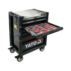 Шкаф с инструментами YATO, на колесах, 7 ящиков, 977x 725x 480 мм, набор 157 элем.