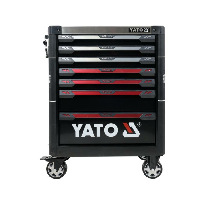 Шафа з інструментами YATO, на колесах, 7 шуфляд, 977x 725x 480 мм, набір 157 елем.