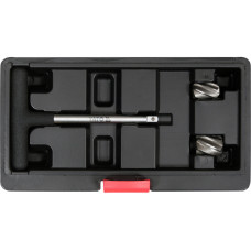 Фрези для гнізд датчиків ABS YATO, з тримачем- 1/4", Ø= 15х23 і 18х23 мм, кпл. 3 елем. [50]