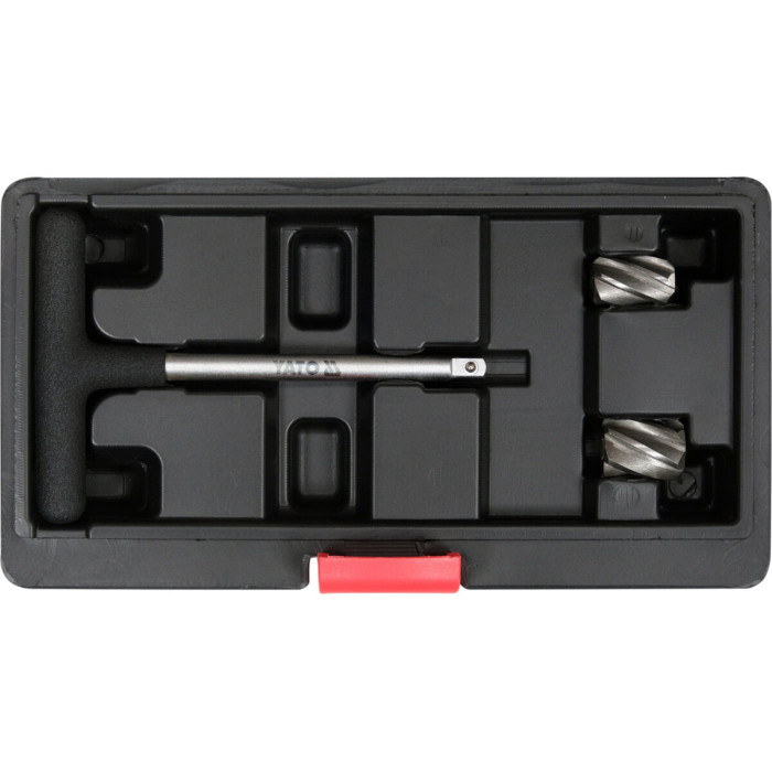 Фрези для гнізд датчиків ABS YATO, з тримачем- 1/4", Ø= 15х23 і 18х23 мм, кпл. 3 елем. [50]
