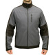 Куртка робоча SOFTSHELL YATO розмір S, чорно-темно-сіра, 3 кишені, 96% поліестер і 4% спандекс(DW)