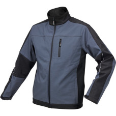 Куртка робоча SOFTSHELL YATO розмір XXL чорно-темно-сіра, 3 кишені, 96% поліестер і 4% спандекс(DW)