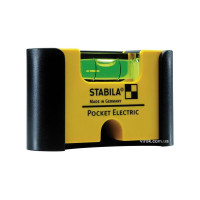 Рівень - міні STABILA Pocket Electric PRO для електриків магнітний, 1 капсула, кріп-чохол 7 х2 х4 см