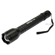 Ліхтар світлодіодний (XPL CREE) YATO, Р=10Вт, Ф=1000 lm; живлен- 4 х R14 батар. Ø=46 мм x254 мм(DW)